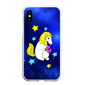 Чехол для iPhone XS Max матовый с принтом Звездный Единорог в городе Новоалтайск, Силикон | Область печати: задняя сторона чехла, без боковых панелей | angel | stars | unicorn | wings | ангел | блестящие | вселенная | галактика | детские | донат | еда | единорог | единорожки | звезды | копыта | космический | лошадка | лошадь | луна | малыш | неоновые | пегас | пони