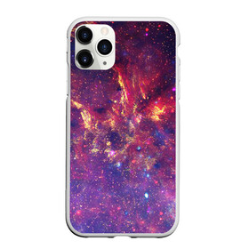 Чехол для iPhone 11 Pro Max матовый с принтом Огненный разлом в городе Новоалтайск, Силикон |  | арт | желтый | звёзды | космос | красный | облако | синий | сияние | фиолетовый | яркие цвета