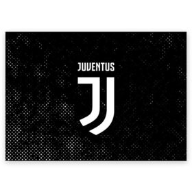 Поздравительная открытка с принтом JUVENTUS / ЮВЕНТУС в городе Новоалтайск, 100% бумага | плотность бумаги 280 г/м2, матовая, на обратной стороне линовка и место для марки
 | Тематика изображения на принте: 
