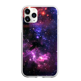 Чехол для iPhone 11 Pro Max матовый с принтом Космическое небо в городе Новоалтайск, Силикон |  | арт | звёзды | космос | красный | облако | розовый | синий | сияние | темный | туманность | фиолетовый | яркие цвета