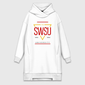 Платье-худи хлопок с принтом SWSU в городе Новоалтайск,  |  | swsu | the southwest state university | курск | студенту | студенты | универ | университеты | универы | юго западный государственный университет | юзгу