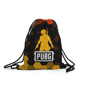 Рюкзак-мешок 3D с принтом PUBG / ПАБГ в городе Новоалтайск, 100% полиэстер | плотность ткани — 200 г/м2, размер — 35 х 45 см; лямки — толстые шнурки, застежка на шнуровке, без карманов и подкладки | announ | battle | battleground | battlegrounds | game | games | lite | logo | mobile | player | playerunknown | pubg | royale | анноун | батл | батлграунд | згип | игра | игры | лайт | лого | логотип | логотипы | мобайл | онлайн | пабг | плеер |
