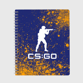 Тетрадь с принтом CS GO КС ГО в городе Новоалтайск, 100% бумага | 48 листов, плотность листов — 60 г/м2, плотность картонной обложки — 250 г/м2. Листы скреплены сбоку удобной пружинной спиралью. Уголки страниц и обложки скругленные. Цвет линий — светло-серый
 | asiimov | counter | counter strike | counterstrike | cs go | cs:go | csgo | global | offensive | strike | гоу | каэс | контер | контр | контра | контрстрайк | кс го | кс:го | ксго | страйк | сы пщ