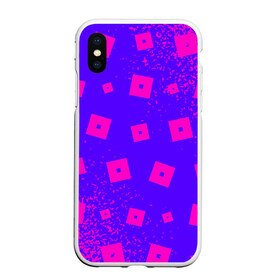 Чехол для iPhone XS Max матовый с принтом ROBLOX РОБЛОКС в городе Новоалтайск, Силикон | Область печати: задняя сторона чехла, без боковых панелей | blocks | blox | game | games | logo | minecraft | mobile | online | roblocks | roblox | robux | studio | блоки | игра | игры | квадрат | квадратик | кщидщч | лого | логотип | майнкрафт | онлайн | роблокс | робукс | символ | символы | студия