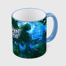 Кружка с полной запечаткой с принтом Horizon Zero Dawn PC 2020 в городе Новоалтайск, керамика | ёмкость 330 мл | aloy | antasy girl | art | artwork | digital art | fantasy | horizon | horizon: zero dawn | landscape | tallneck | warrior fantasy | weapon | zero dawn