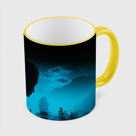 Кружка с полной запечаткой с принтом Horizon Zero Dawn в городе Новоалтайск, керамика | ёмкость 330 мл | aloy | antasy girl | art | artwork | digital art | fantasy | horizon | horizon: zero dawn | landscape | tallneck | warrior fantasy | weapon | zero dawn