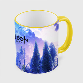 Кружка с полной запечаткой с принтом Horizon Zero Dawn в городе Новоалтайск, керамика | ёмкость 330 мл | aloy | antasy girl | art | artwork | digital art | fantasy | horizon | horizon: zero dawn | landscape | tallneck | warrior fantasy | weapon | zero dawn