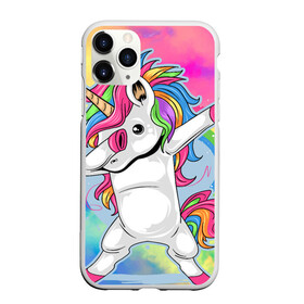 Чехол для iPhone 11 Pro Max матовый с принтом UNICORN DABBING в городе Новоалтайск, Силикон |  | Тематика изображения на принте: dabbing | unicorn | деб | единорог | радуга | танец | флекс