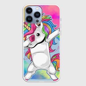 Чехол для iPhone 13 Pro Max с принтом UNICORN DABBING в городе Новоалтайск,  |  | dabbing | unicorn | деб | единорог | радуга | танец | флекс