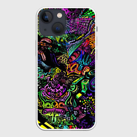 Чехол для iPhone 13 mini с принтом PSYHODELIC в городе Новоалтайск,  |  | abstract | abstraction | geometry | psy | абстракция | геометрия | краски | неоновые | психоделика