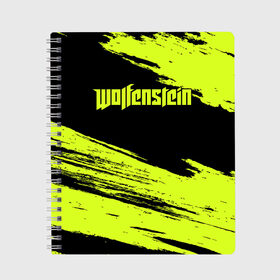 Тетрадь с принтом Wolfenstein в городе Новоалтайск, 100% бумага | 48 листов, плотность листов — 60 г/м2, плотность картонной обложки — 250 г/м2. Листы скреплены сбоку удобной пружинной спиралью. Уголки страниц и обложки скругленные. Цвет линий — светло-серый
 | bethesda | castle | colossus | the new order | wolfenstein | youngblood | боевик | волчий | вольфенштейн | иззи | камень | новый порядок | стелс | уильям | фюрер | экшен