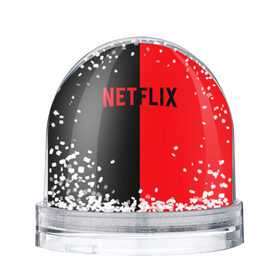 Снежный шар с принтом NETFLIX в городе Новоалтайск, Пластик | Изображение внутри шара печатается на глянцевой фотобумаге с двух сторон | netflix | stranger things | нетфликс | очень странные дела