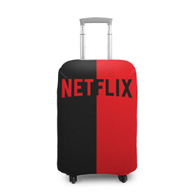 Чехол для чемодана 3D с принтом NETFLIX в городе Новоалтайск, 86% полиэфир, 14% спандекс | двустороннее нанесение принта, прорези для ручек и колес | netflix | stranger things | нетфликс | очень странные дела