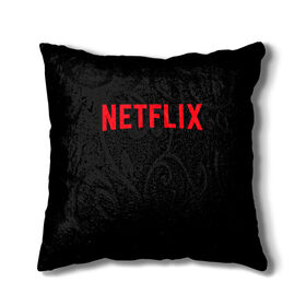 Подушка 3D с принтом NETFLIX в городе Новоалтайск, наволочка – 100% полиэстер, наполнитель – холлофайбер (легкий наполнитель, не вызывает аллергию). | состоит из подушки и наволочки. Наволочка на молнии, легко снимается для стирки | Тематика изображения на принте: netflix | stranger things | нетфликс | очень странные дела