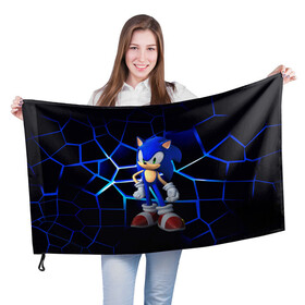 Флаг 3D с принтом Sonic в городе Новоалтайск, 100% полиэстер | плотность ткани — 95 г/м2, размер — 67 х 109 см. Принт наносится с одной стороны | boom | cartoon | game | neon | playstation | sonic | броня | бум | герой | детские | дракон | еж | ежик | животные | звери | игра | лесные | малыш | молнии | мультфильм | мультяшный | неоновый | приключения | сияние | соник