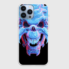 Чехол для iPhone 13 Pro Max с принтом Череп Психоделика в городе Новоалтайск,  |  | Тематика изображения на принте: skull | зверь | зубы | психоделика | психоделический | страшный | хищник | череп | череп зверя | чужой