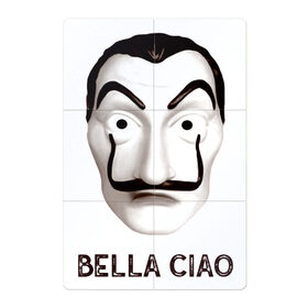 Магнитный плакат 2Х3 с принтом BELLA CIAO в городе Новоалтайск, Полимерный материал с магнитным слоем | 6 деталей размером 9*9 см | Тематика изображения на принте: bella ciao | бумажный дома | деньги | сериал