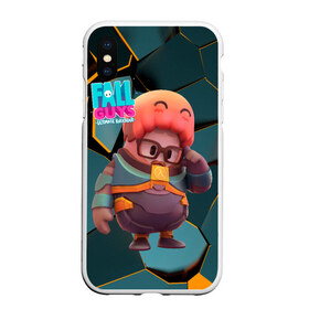 Чехол для iPhone XS Max матовый с принтом Fall Guys Gordon Freeman в городе Новоалтайск, Силикон | Область печати: задняя сторона чехла, без боковых панелей | fall guys | gordon freeman | half life | hf | run | steam | ultimate knockout | valve | бег | бегущие | бегущие человечки | гордо | гордон фриман | королевская битва | лого | логотип | падающие человечки | падающий парень | халва
