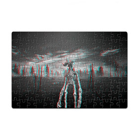 Пазл магнитный 126 элементов с принтом Siren Head Horror Glitch в городе Новоалтайск, полимерный материал с магнитным слоем | 126 деталей, размер изделия —  180*270 мм | Тематика изображения на принте: glitch | glitch siren head | rgb | siren head | sirena | глитч | глич | ретро | сирейноголовый | сирена | сиреноголовый