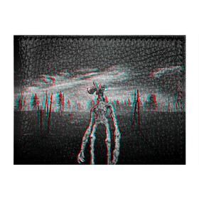 Обложка для студенческого билета с принтом Siren Head Horror Glitch в городе Новоалтайск, натуральная кожа | Размер: 11*8 см; Печать на всей внешней стороне | Тематика изображения на принте: glitch | glitch siren head | rgb | siren head | sirena | глитч | глич | ретро | сирейноголовый | сирена | сиреноголовый