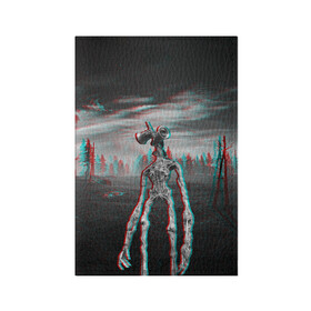 Обложка для паспорта матовая кожа с принтом Siren Head Horror Glitch в городе Новоалтайск, натуральная матовая кожа | размер 19,3 х 13,7 см; прозрачные пластиковые крепления | Тематика изображения на принте: glitch | glitch siren head | rgb | siren head | sirena | глитч | глич | ретро | сирейноголовый | сирена | сиреноголовый