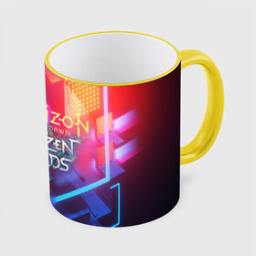 Кружка с полной запечаткой с принтом HORIZON ZERO DAWN(S) в городе Новоалтайск, керамика | ёмкость 330 мл | aloy | antasy girl | art | artwork | digital art | fantasy | horizon | horizon: zero dawn | landscape | tallneck | warrior fantasy | weapon | zero dawn