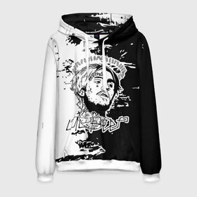 Мужская толстовка 3D с принтом Lil Peep в городе Новоалтайск, 100% полиэстер | двухслойный капюшон со шнурком для регулировки, мягкие манжеты на рукавах и по низу толстовки, спереди карман-кенгуру с мягким внутренним слоем. | benz truck | emo rap | gbc | gustav elijah ahr | hip hop | lil | lil peep | lil tracy | lilpeep | peep | rap | rip | густав элайджа | лил пип