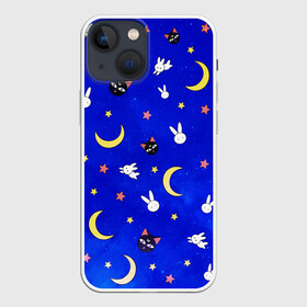 Чехол для iPhone 13 mini с принтом Sailor Moon в городе Новоалтайск,  |  | Тематика изображения на принте: anime | japan | manga | sailor moon | аниме | девочка | девушка | луна | лунная призма | манга | сейлор мун | сэйлор мун | япония