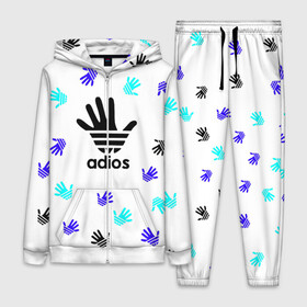 Женский костюм 3D с принтом Adios в городе Новоалтайск,  |  | adidas | adios | адидас | антибренд | бренд | гуси | гуччи | мем | отпечаток | потерялся | прикол | рука | след