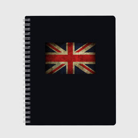 Тетрадь с принтом Britain в городе Новоалтайск, 100% бумага | 48 листов, плотность листов — 60 г/м2, плотность картонной обложки — 250 г/м2. Листы скреплены сбоку удобной пружинной спиралью. Уголки страниц и обложки скругленные. Цвет линий — светло-серый
 | белый | британия | великобритания | европа | красный | синий | флаг
