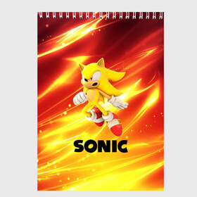 Скетчбук с принтом SONIC в городе Новоалтайск, 100% бумага
 | 48 листов, плотность листов — 100 г/м2, плотность картонной обложки — 250 г/м2. Листы скреплены сверху удобной пружинной спиралью | Тематика изображения на принте: hedgehog | metal sonic | silver | silver the hedgehog | sonic | sonic boom | sonic the hedgehog | ёж сонник | игры | соник | фильмы