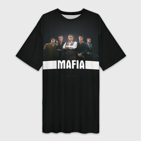 Платье-футболка 3D с принтом Mafia в городе Новоалтайск,  |  | definitive edition | mafia | mafia ii | вито скалетта | генри томасино | джо барбаро | лео галанте | мафия | мафия 2 | томас анджело | франческа | фрэнк винчи | эдди скарпа