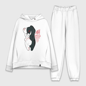 Женский костюм хлопок Oversize с принтом monokuma смеется в городе Новоалтайск,  |  | danganronpa | директор | пик надежды | ученик | школа