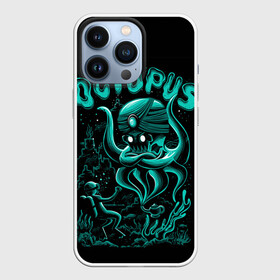 Чехол для iPhone 13 Pro с принтом Осьминог Джин в городе Новоалтайск,  |  | Тематика изображения на принте: водолаз | джин | осьминог | подводный мир | потерялся