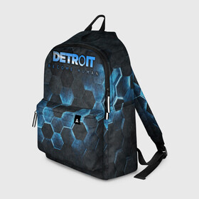 Рюкзак 3D с принтом Detroit: Become Human в городе Новоалтайск, 100% полиэстер | лямки с регулируемой длиной, сверху петелька, чтобы рюкзак можно было повесить на вешалку. Основное отделение закрывается на молнию, как и внешний карман. Внутри два дополнительных кармана, один из которых закрывается на молнию. По бокам два дополнительных кармашка | 2038 | become | connor | dbh | gavin reed | human | quantic | reed | reed900 | rk800 | rk900 | андроид | девиант | детройт | кара | квест | коннор | маркус