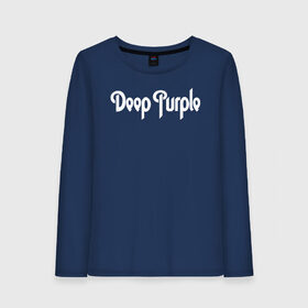 Женский лонгслив хлопок с принтом Deep Purple в городе Новоалтайск, 100% хлопок |  | deep purple | альбом | гловер | группа | дееп | деп | ди | дип | диперпл | дипперпл | иэн гиллан | иэн пэйс | лого | логотип | метал | морс | пепл | перпл | прогрессивный | психоделический | рок | символ | хард