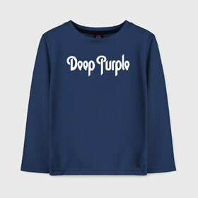 Детский лонгслив хлопок с принтом Deep Purple в городе Новоалтайск, 100% хлопок | круглый вырез горловины, полуприлегающий силуэт, длина до линии бедер | deep purple | альбом | гловер | группа | дееп | деп | ди | дип | диперпл | дипперпл | иэн гиллан | иэн пэйс | лого | логотип | метал | морс | пепл | перпл | прогрессивный | психоделический | рок | символ | хард