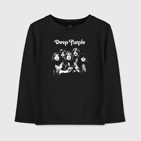 Детский лонгслив хлопок с принтом Deep Purple в городе Новоалтайск, 100% хлопок | круглый вырез горловины, полуприлегающий силуэт, длина до линии бедер | deep purple | альбом | гловер | группа | дееп | деп | ди | дип | диперпл | дипперпл | иэн гиллан | иэн пэйс | лого | логотип | метал | морс | пепл | перпл | прогрессивный | психоделический | рок | символ | хард