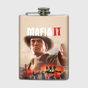 Фляга с принтом Mafia II в городе Новоалтайск, металлический корпус | емкость 0,22 л, размер 125 х 94 мм. Виниловая наклейка запечатывается полностью | definitive edition | mafia | mafia ii | вито скалетта | генри томасино | джо барбаро | лео галанте | мафия | мафия 2 | томас анджело | франческа | фрэнк винчи | эдди скарпа