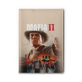 Обложка для автодокументов с принтом Mafia II в городе Новоалтайск, натуральная кожа |  размер 19,9*13 см; внутри 4 больших “конверта” для документов и один маленький отдел — туда идеально встанут права | definitive edition | mafia | mafia ii | вито скалетта | генри томасино | джо барбаро | лео галанте | мафия | мафия 2 | томас анджело | франческа | фрэнк винчи | эдди скарпа