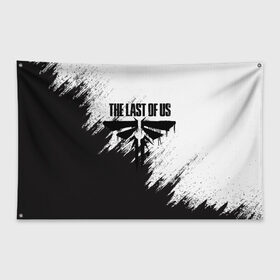 Флаг-баннер с принтом THE LAST OF US в городе Новоалтайск, 100% полиэстер | размер 67 х 109 см, плотность ткани — 95 г/м2; по краям флага есть четыре люверса для крепления | game | horror | survival horror | the last | the last of us | the last of us remastered | игра | компьютерная игра | ласт | ласт оф | ласт оф ас | экшн