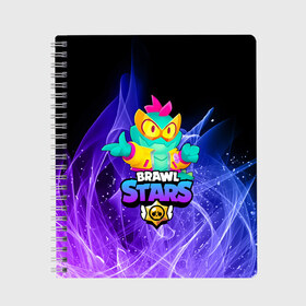 Тетрадь с принтом BRAWL STARS DEXTER в городе Новоалтайск, 100% бумага | 48 листов, плотность листов — 60 г/м2, плотность картонной обложки — 250 г/м2. Листы скреплены сбоку удобной пружинной спиралью. Уголки страниц и обложки скругленные. Цвет линий — светло-серый
 | bibi | brawl | brawl stars | crow | dexter | leon | stars | бравл | бравл старс | браво старс | игра | компьютерная | кров | леон | онлайн | старс