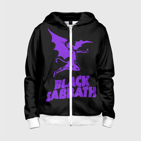 Детская толстовка 3D на молнии с принтом Black Sabbath в городе Новоалтайск, 100% полиэстер |  манжеты и пояс оформлены широкой мягкой резинкой, двухслойный капюшон со шнурком для регулировки, спереди карманы и застежка-молния
 | black sabbath | hard rock | heavy metal | блэк сабат | группы | метал | музыка | оззи осборн | рок | хард рок | хэви метал