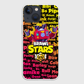 Чехол для iPhone 13 mini с принтом Brawl Stars Surge в городе Новоалтайск,  |  | 8 bit | brawl | bull | carl | colt | crow | darryl | dinamike | game | leon | max | piper | poco | sandy | spike | stars | surge | бравл | бравлер | бравлеры | ворон | игра | леон | персонаж | спайк | старз | старс