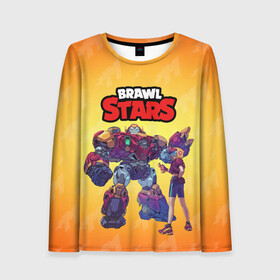 Женский лонгслив 3D с принтом Brawl Stars Макс и Вольт в городе Новоалтайск, 100% полиэстер | длинные рукава, круглый вырез горловины, полуприлегающий силуэт | brawl stars | crow | games | leon | max | sandy | spike | summer of monsters | surge | барли | беа | биби | бравл | броул ставрс | ворон | гэйл | деррил | джеки | джина | игры | карл | леон | лето монстров | макс | мистер п | мортис | 