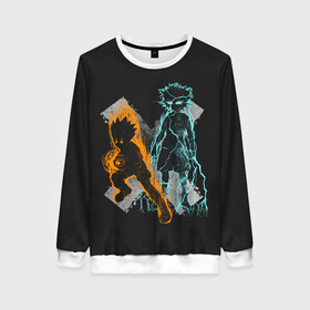 Женский свитшот 3D с принтом Hunter x Hunter в городе Новоалтайск, 100% полиэстер с мягким внутренним слоем | круглый вырез горловины, мягкая резинка на манжетах и поясе, свободная посадка по фигуре | alluka | anime | chrollo | gon | hisoka | hunter | hunter x hunter | hxh | japan | kalluto | killua | kurapika | lucilfer | x | аниме | гон | куроро | люцифер | мульт | охотник | х | хисока | япония