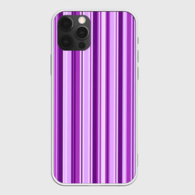 Чехол для iPhone 12 Pro Max с принтом Фиолетово-чёрные полосы в городе Новоалтайск, Силикон |  | Тематика изображения на принте: вертикальные полосы | вертикальный рисунок | линии | полосы | розовый | светлый | темный | фиолетовый | черный