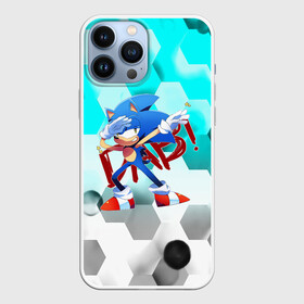 Чехол для iPhone 13 Pro Max с принтом SONIC DAB в городе Новоалтайск,  |  | Тематика изображения на принте: hedgehog | metal sonic | silver | silver the hedgehog | sonic | sonic boom | sonic the hedgehog | ёж сонник | игры | соник | фильмы