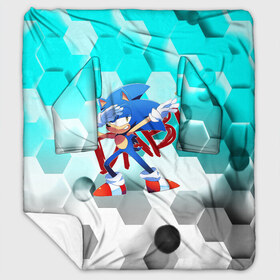 Плед с рукавами с принтом SONIC DAB в городе Новоалтайск, 100% полиэстер | Закругленные углы, все края обработаны. Ткань не мнется и не растягивается. Размер 170*145 | hedgehog | metal sonic | silver | silver the hedgehog | sonic | sonic boom | sonic the hedgehog | ёж сонник | игры | соник | фильмы