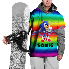 Накидка на куртку 3D с принтом SONIC RAINBOW в городе Новоалтайск, 100% полиэстер |  | hedgehog | metal sonic | silver | silver the hedgehog | sonic | sonic boom | sonic the hedgehog | ёж сонник | игры | соник | фильмы